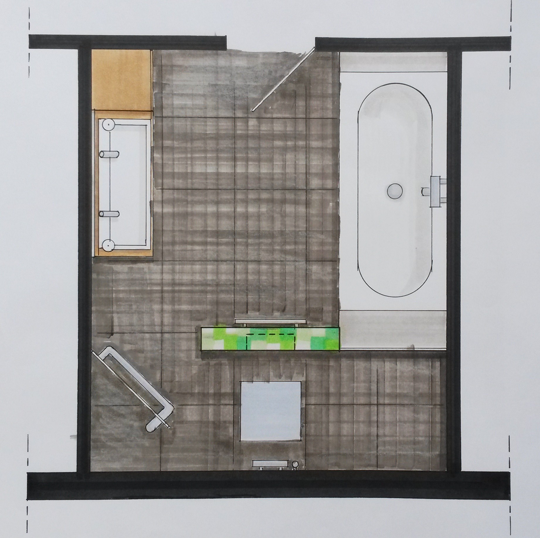 Badkamer interieurontwerp Amsterdam